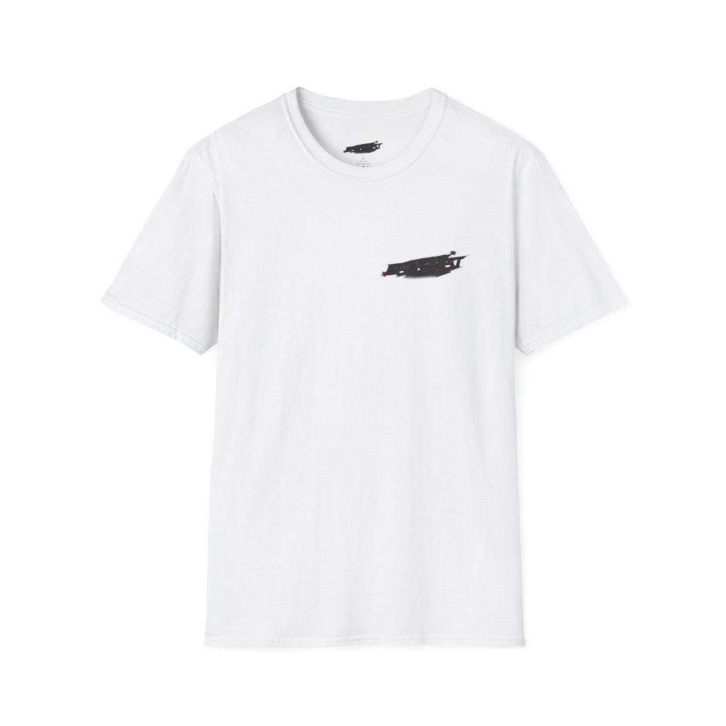 Minimal Black Cherry BACKSEAT T-Shirt — Small Chest Graphic Casual Tee