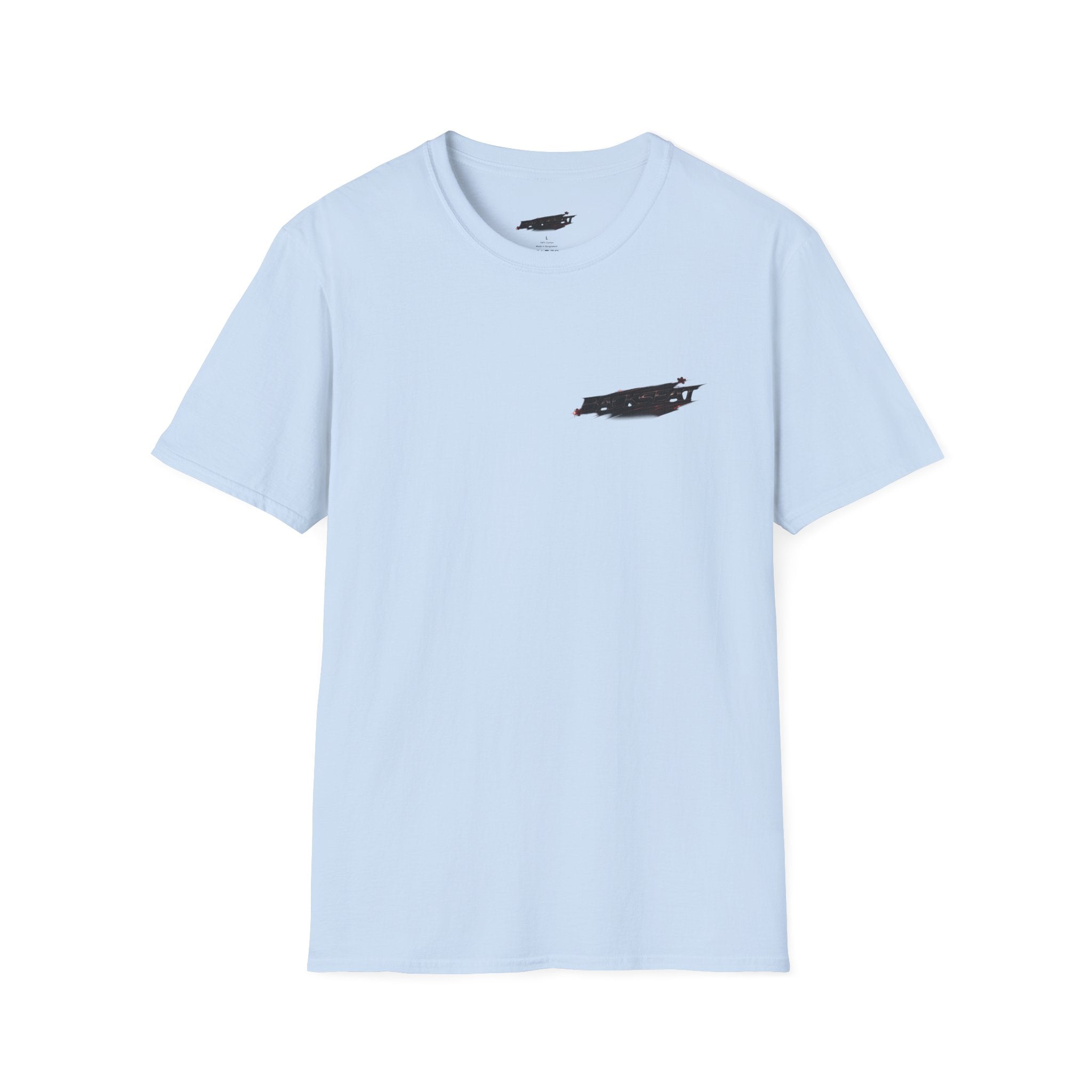 Minimal Black Cherry BACKSEAT T-Shirt — Small Chest Graphic Casual Tee