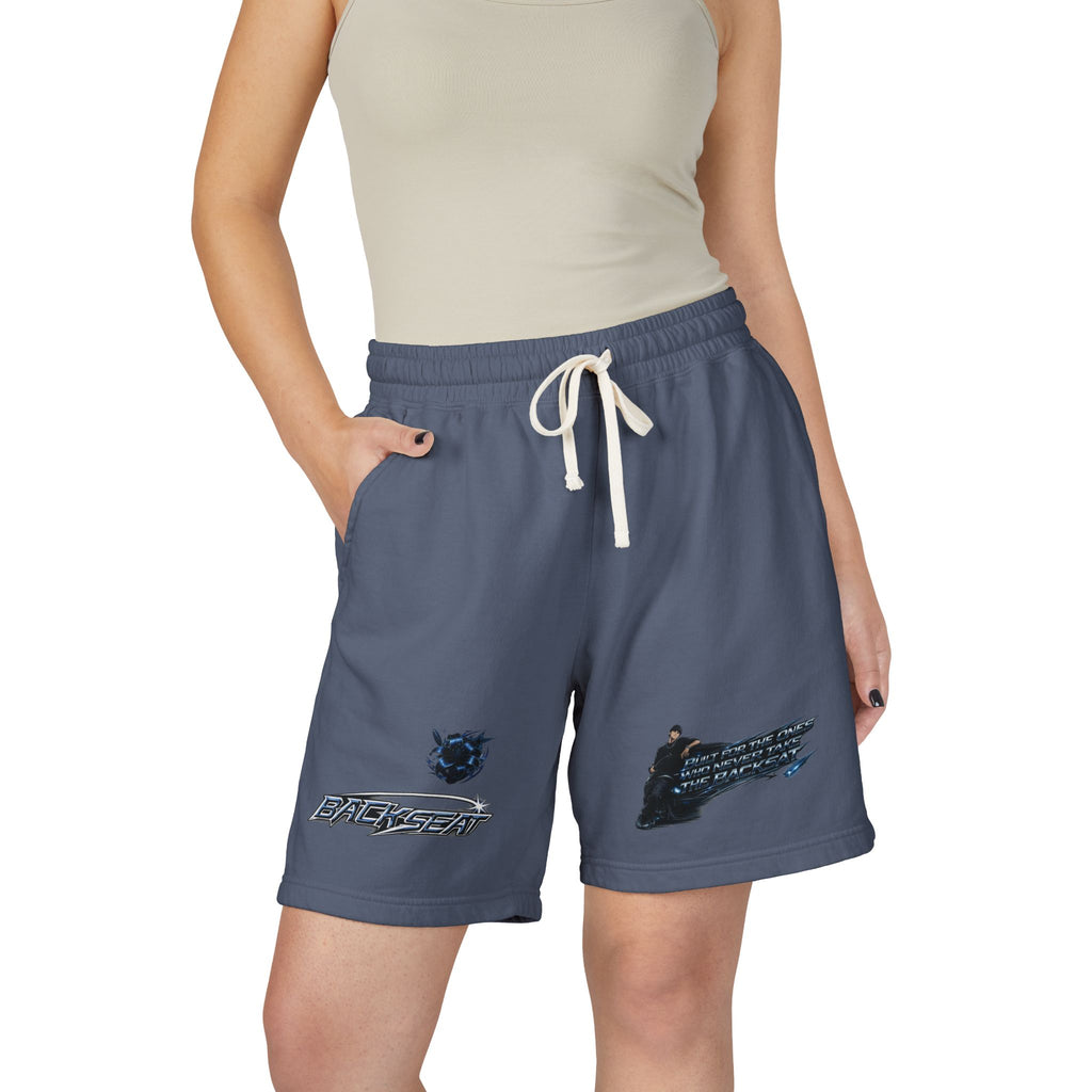 Unisex Midnight Blue Garment-Dyed Lightweight Fleece Sweat Shorts
