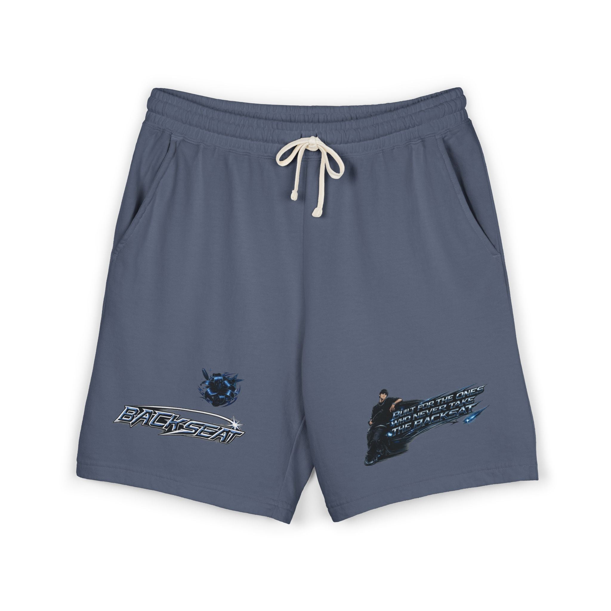 Unisex Midnight Blue Garment-Dyed Lightweight Fleece Sweat Shorts