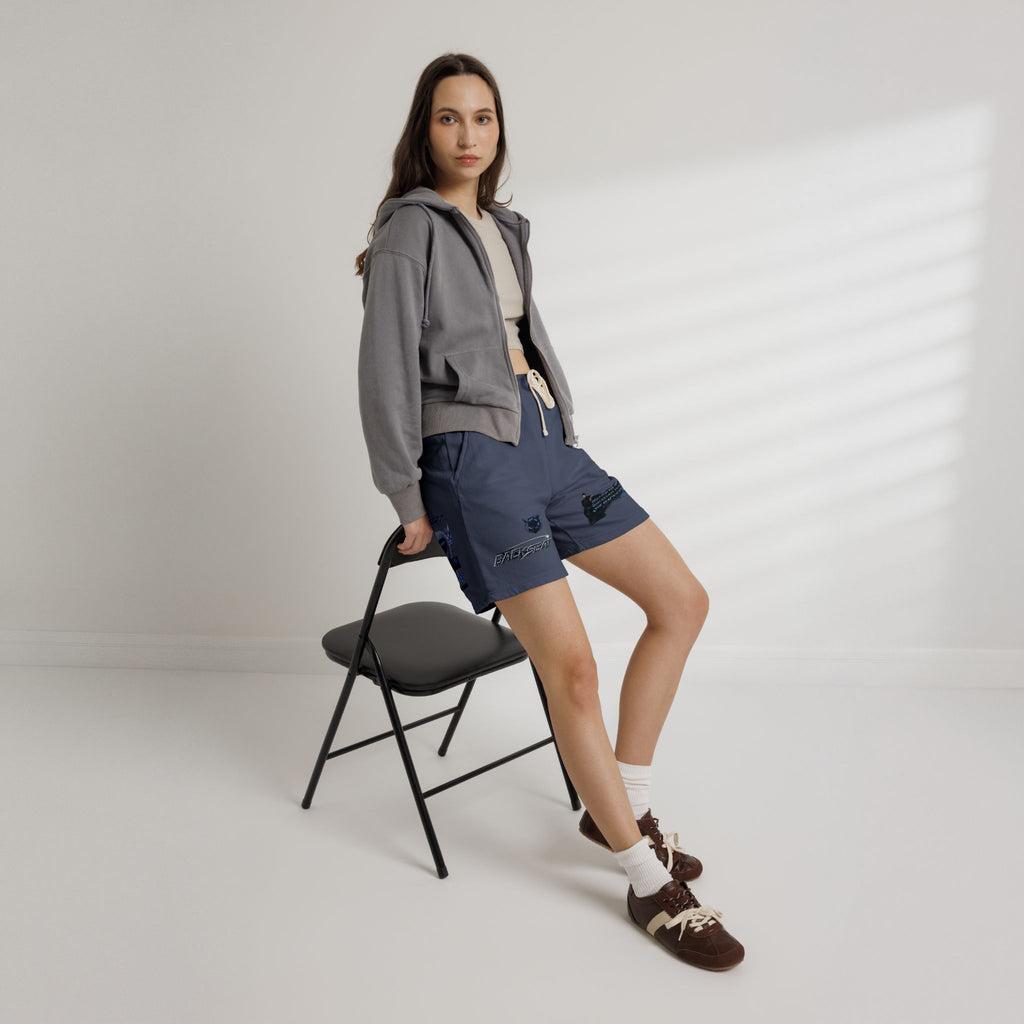 Unisex Midnight Blue Garment-Dyed Lightweight Fleece Sweat Shorts