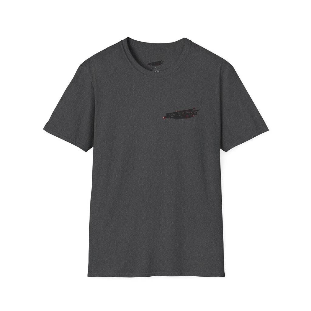 Minimal Black Cherry BACKSEAT T-Shirt — Small Chest Graphic Casual Tee