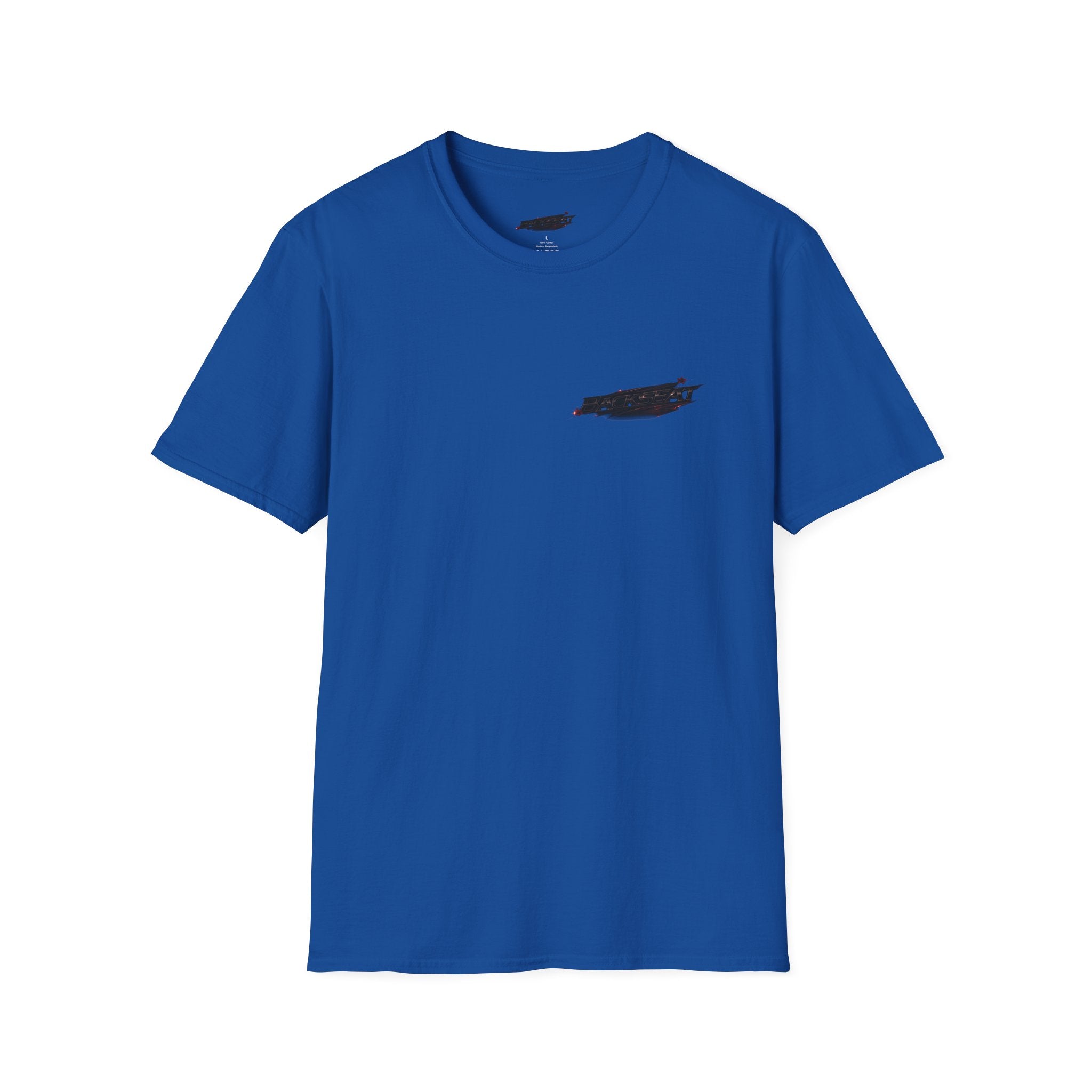 Minimal Black Cherry BACKSEAT T-Shirt — Small Chest Graphic Casual Tee