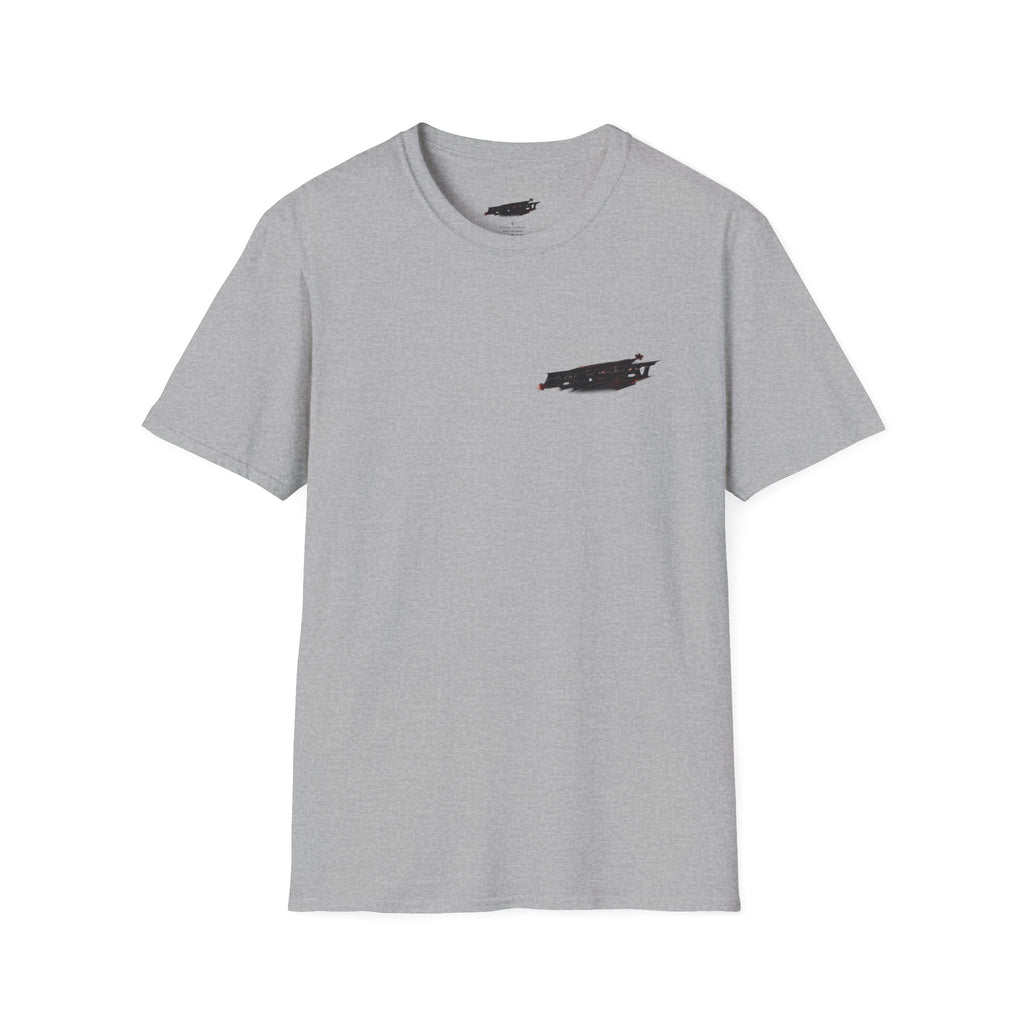Minimal Black Cherry BACKSEAT T-Shirt — Small Chest Graphic Casual Tee