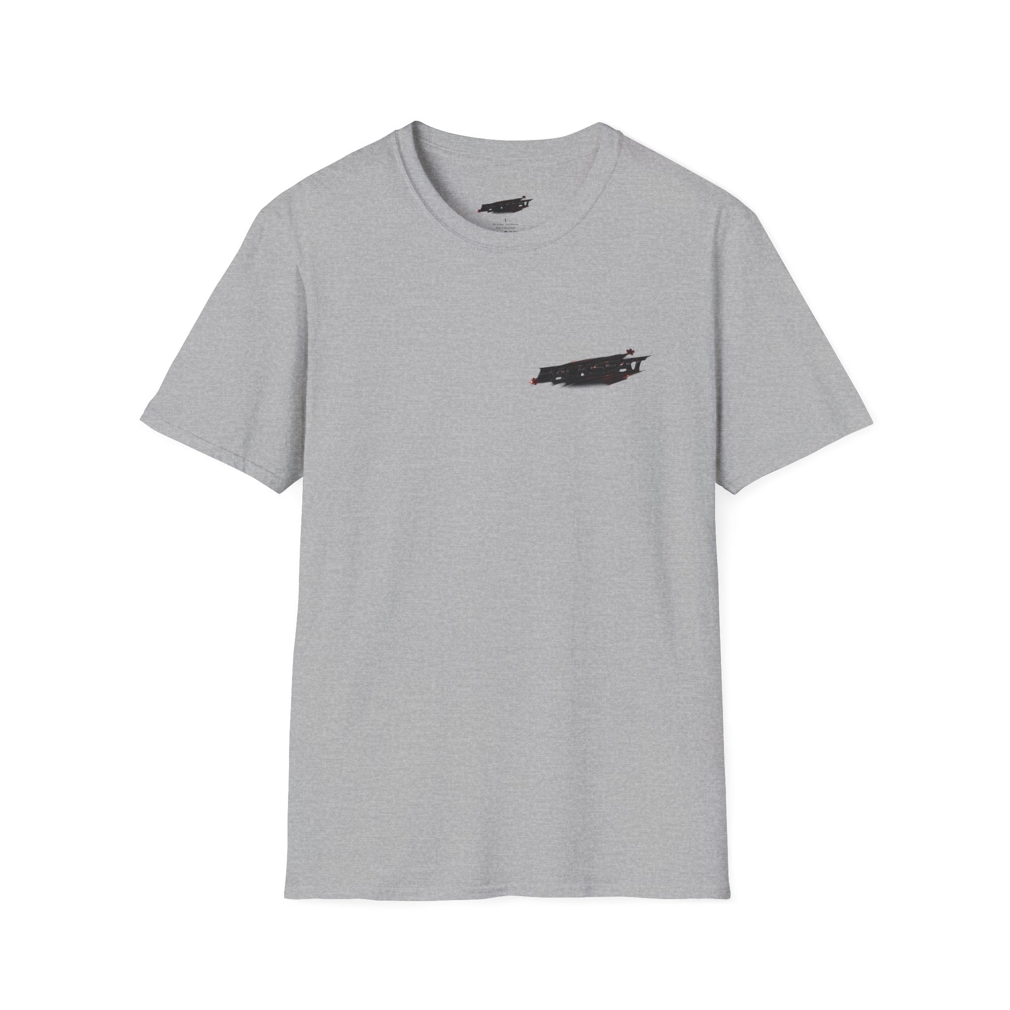 Minimal Black Cherry BACKSEAT T-Shirt — Small Chest Graphic Casual Tee