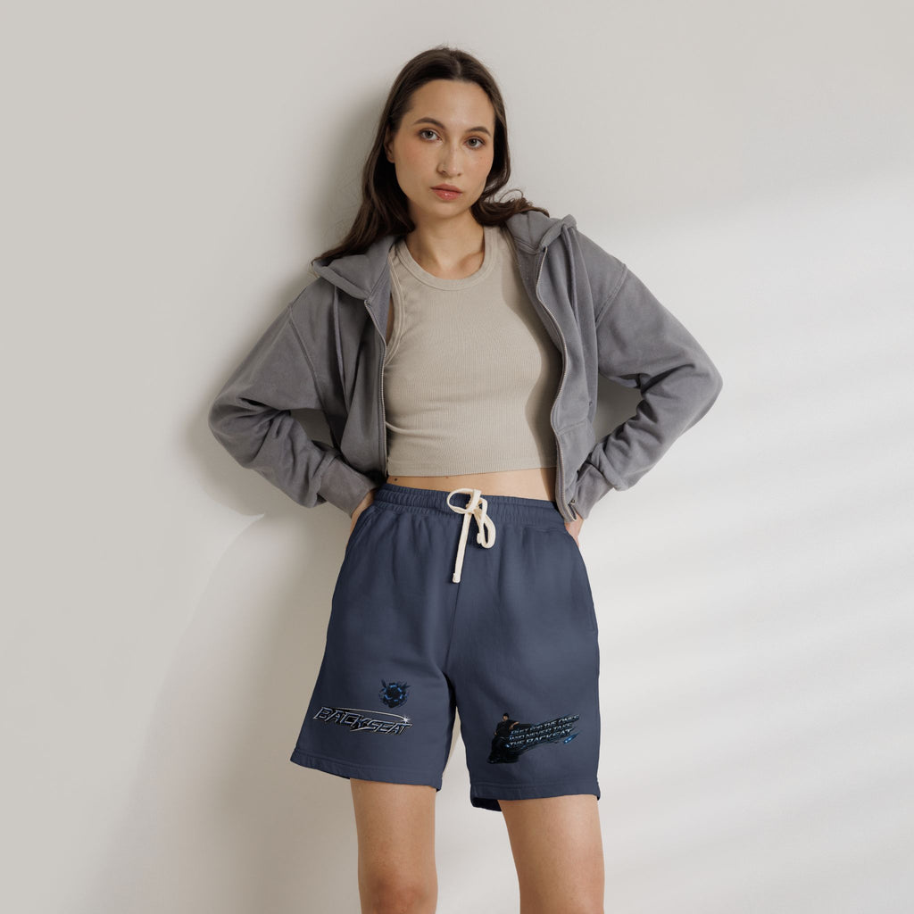 Unisex Midnight Blue Garment-Dyed Lightweight Fleece Sweat Shorts